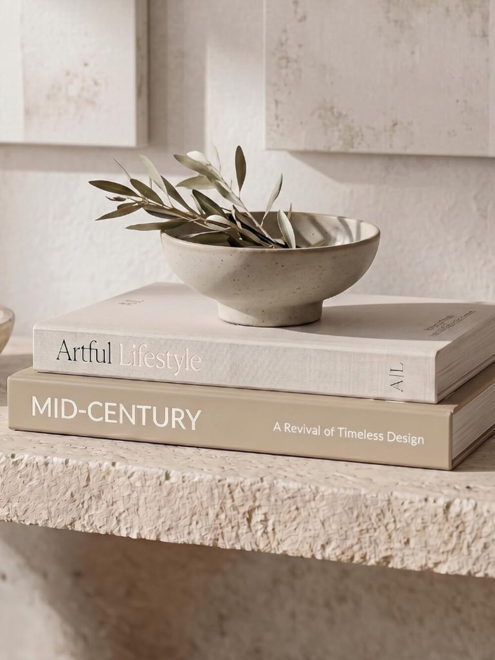 Aesthetic Decorative Books - Set of 2 Stylish Boxes Enhance Your Coffee Table, B